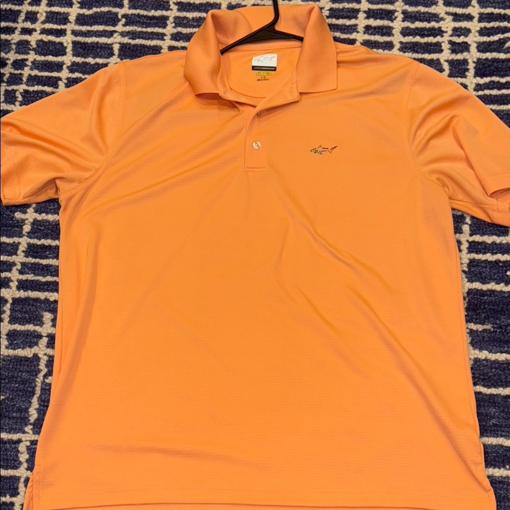Men's Orange Greg Norman Polo Shirt